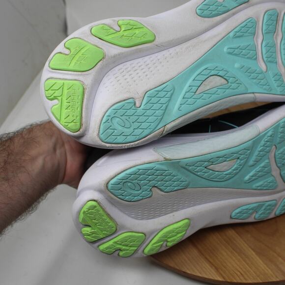 Asics Shoes Womens 10 Gel Kayano 30 Running Sneakers Black Teal Gym Athleisure - Picture 8 of 10